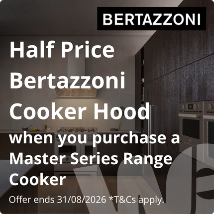 Bertazzoni Master Series half price cooker hood promotion